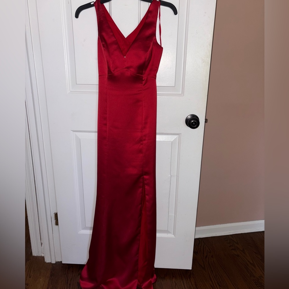 Red Gown Holiday Prom Dress